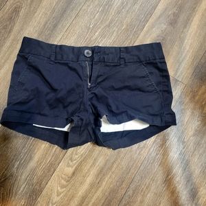 Black juniors shorts
